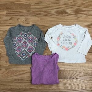Carter’s Long Sleeve Top Bundle 9 months Girls